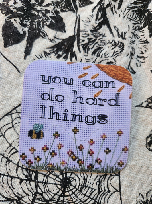 You Can Do Hard Things 3-inch Sticker
